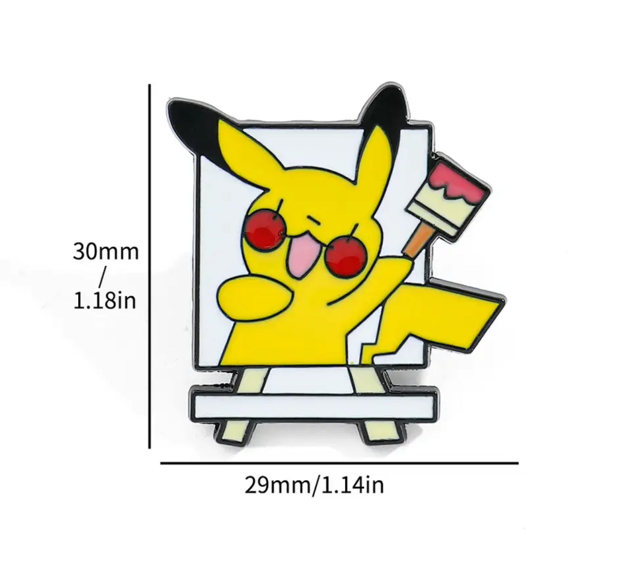 Pikachu is painting